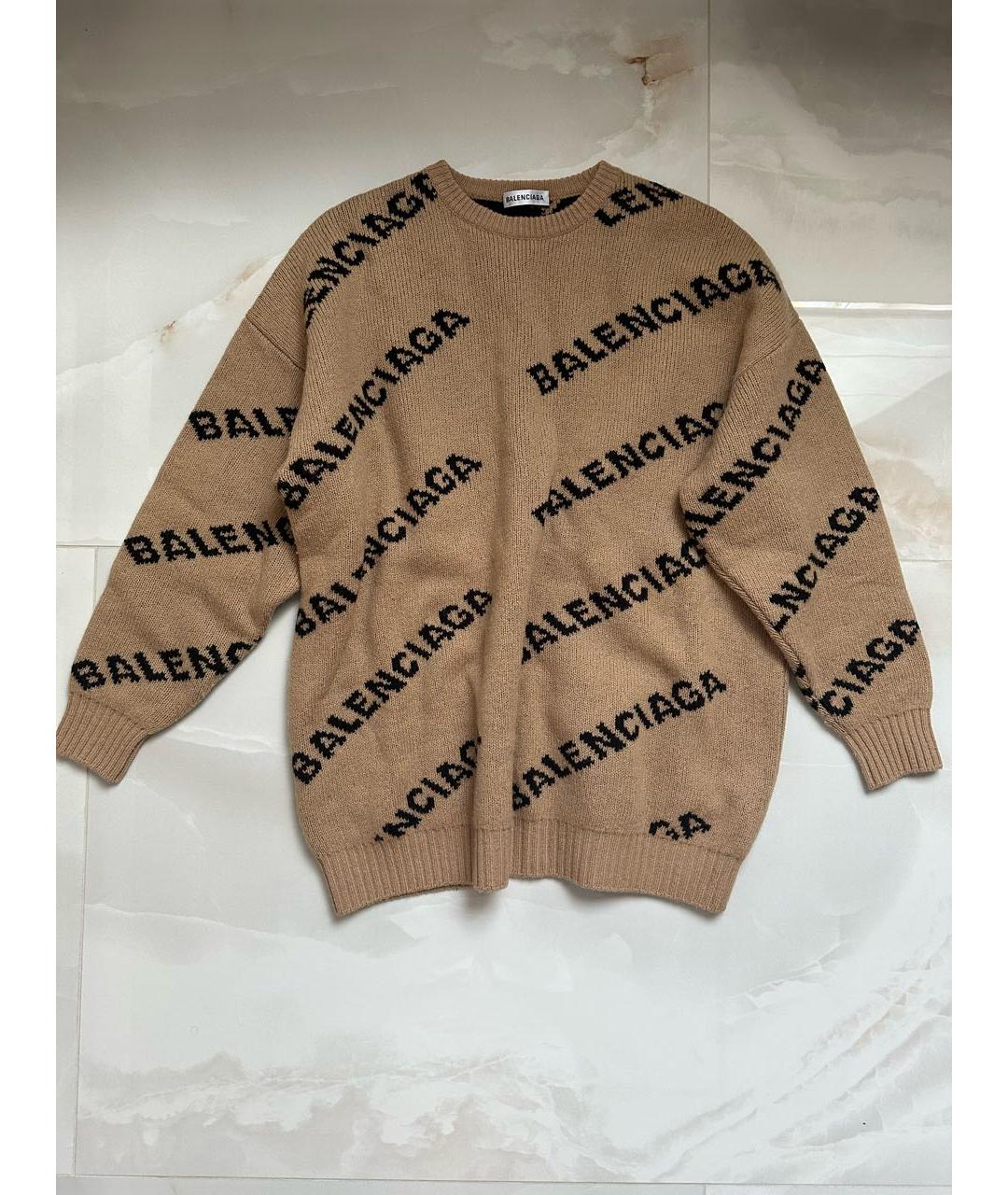 BALENCIAGA Бежевый джемпер / свитер, фото 8