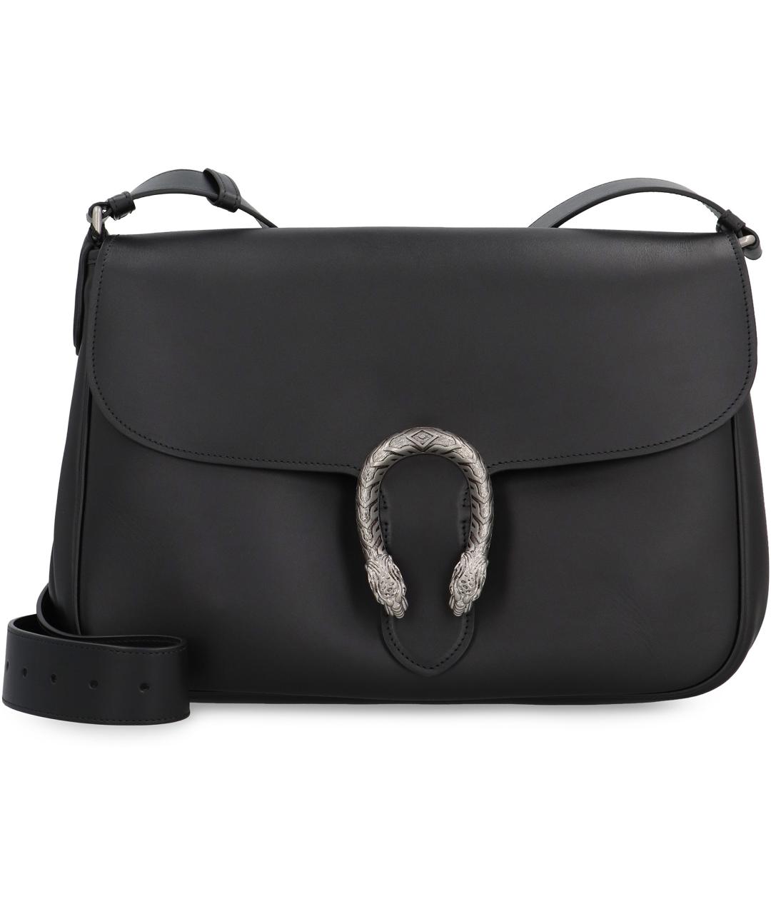 GUCCI Черная кожаная сумка на плечо, фото 2