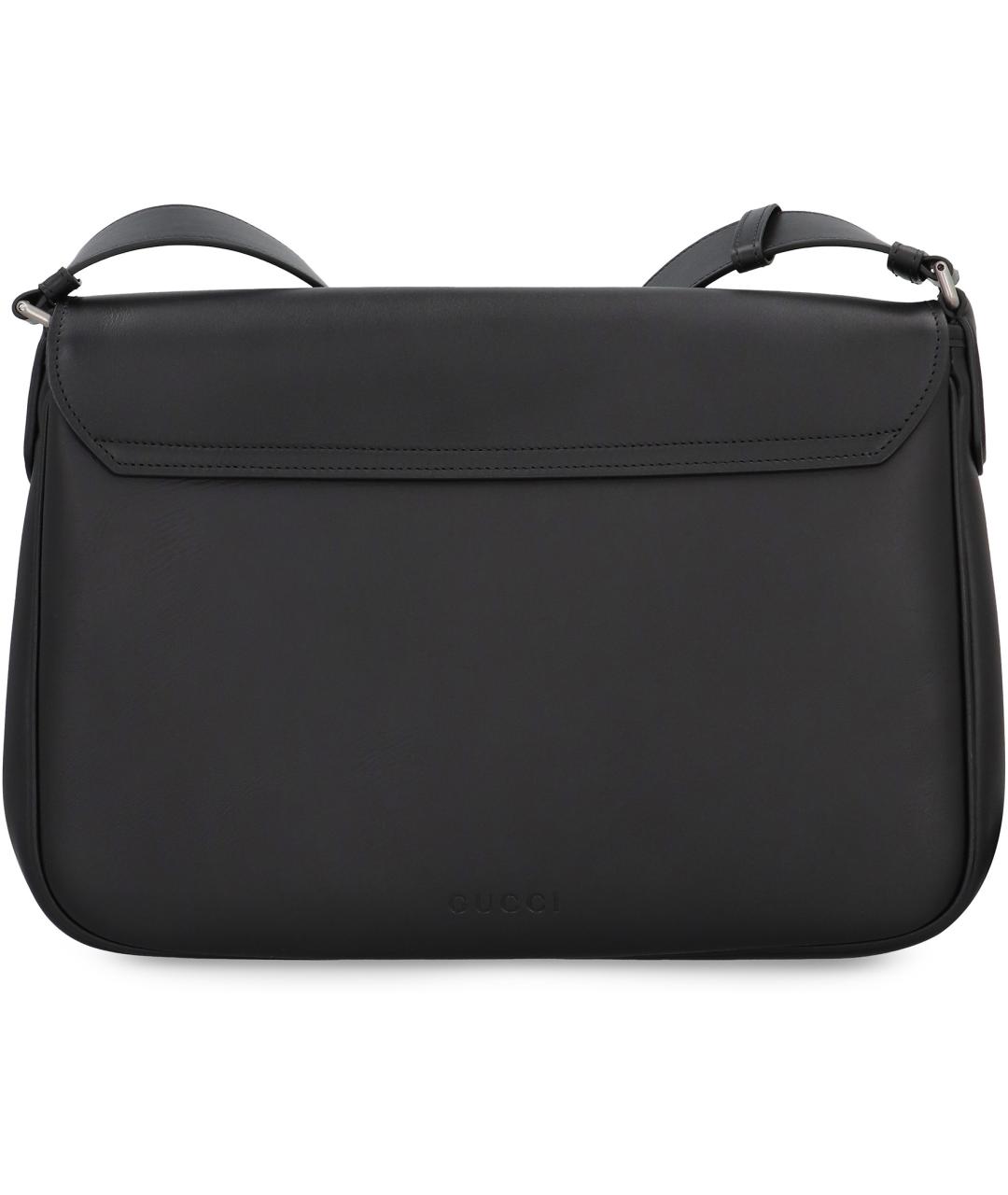 GUCCI Черная кожаная сумка на плечо, фото 4