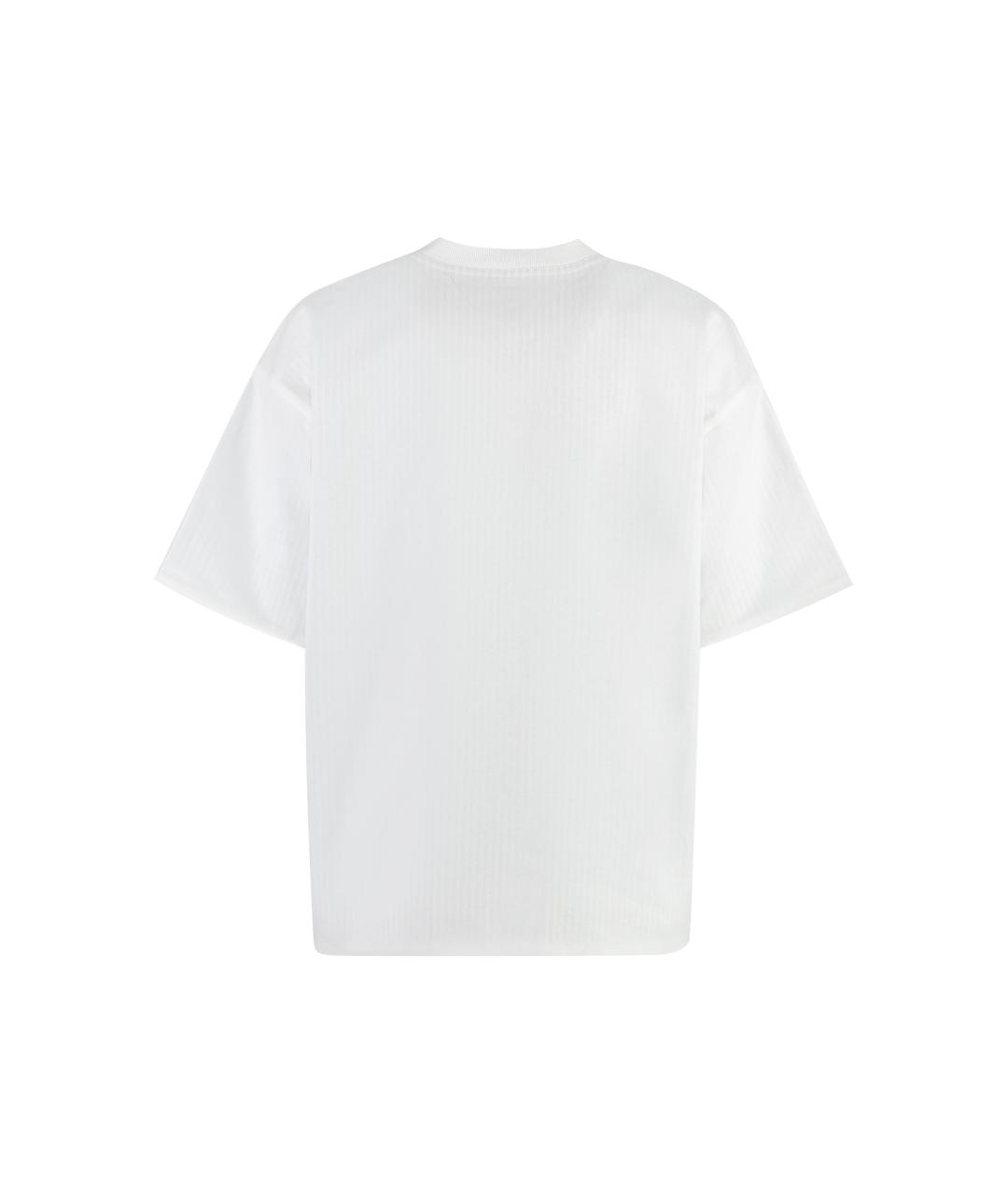 BOTTEGA VENETA Белая хлопковая футболка, фото 2