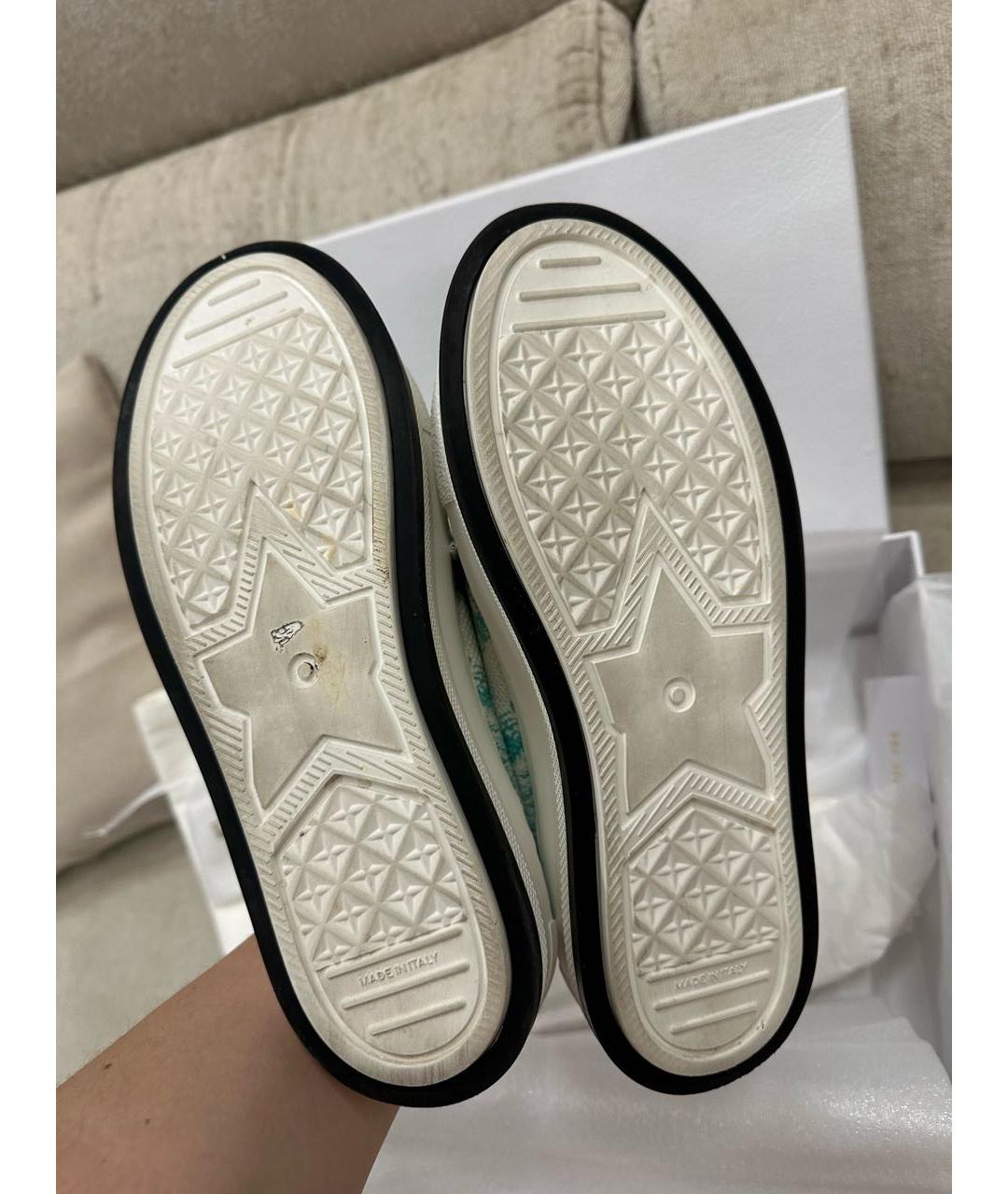 CHRISTIAN DIOR Бирюзовые кеды, фото 7