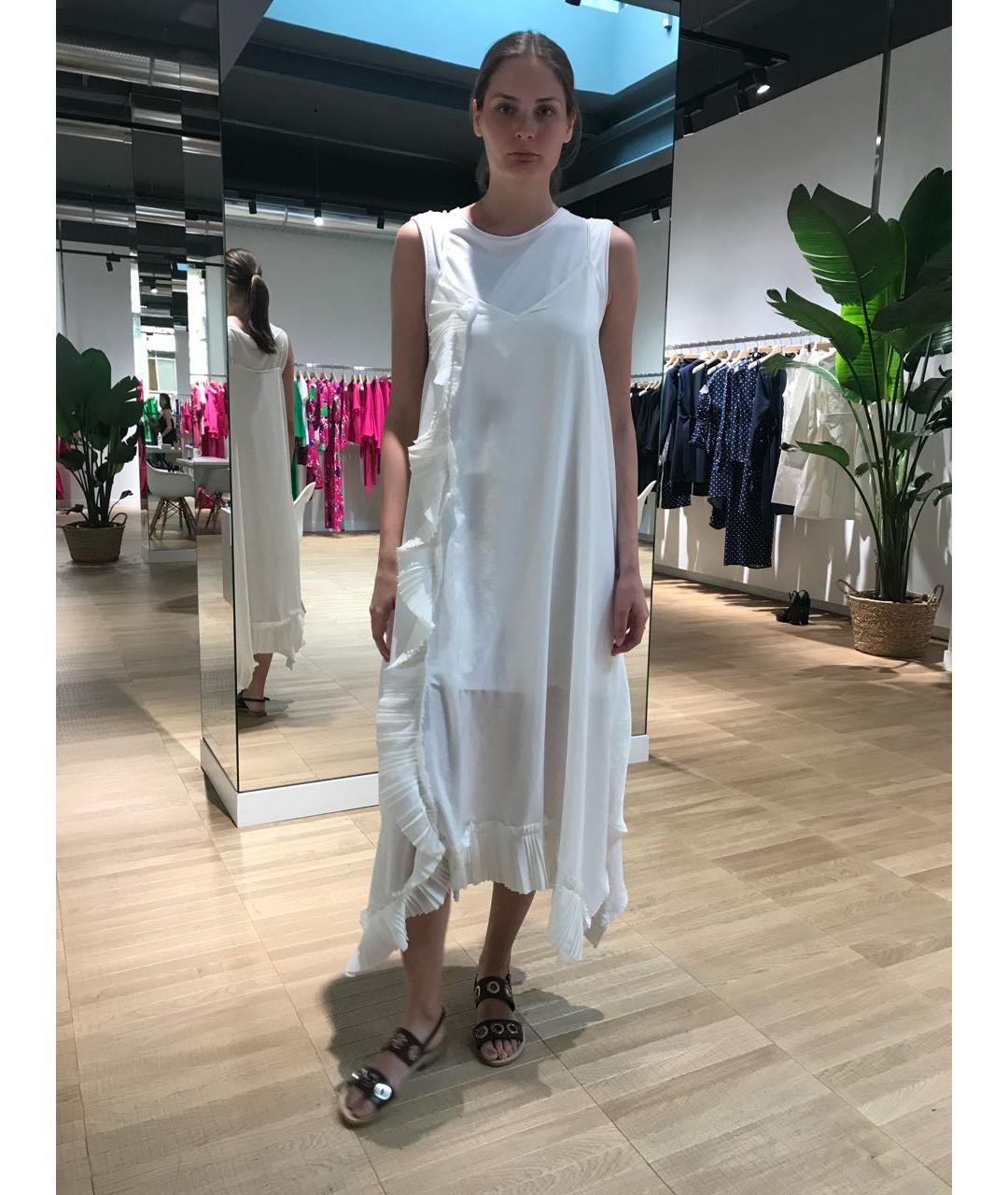 P.A.R.O.S.H. Белое коктейльное платье, фото 3