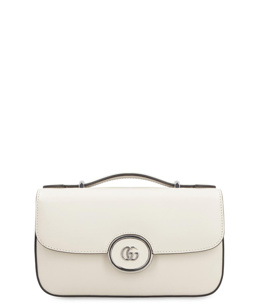 GUCCI Белая кожаная сумка через плечо, фото 1