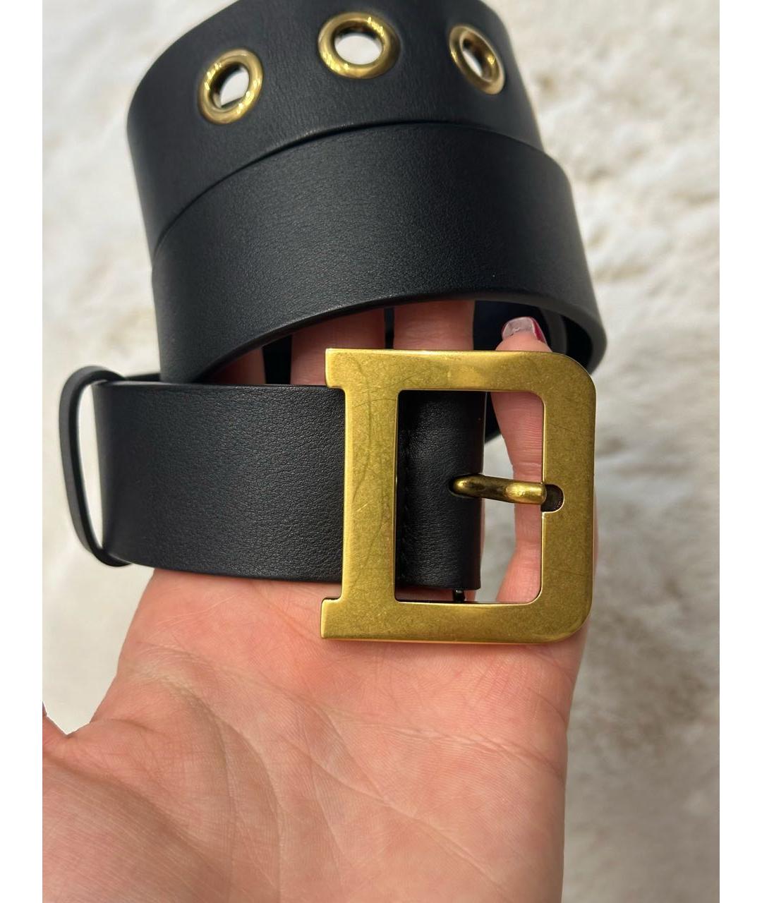 CHRISTIAN DIOR Черный ремень, фото 2