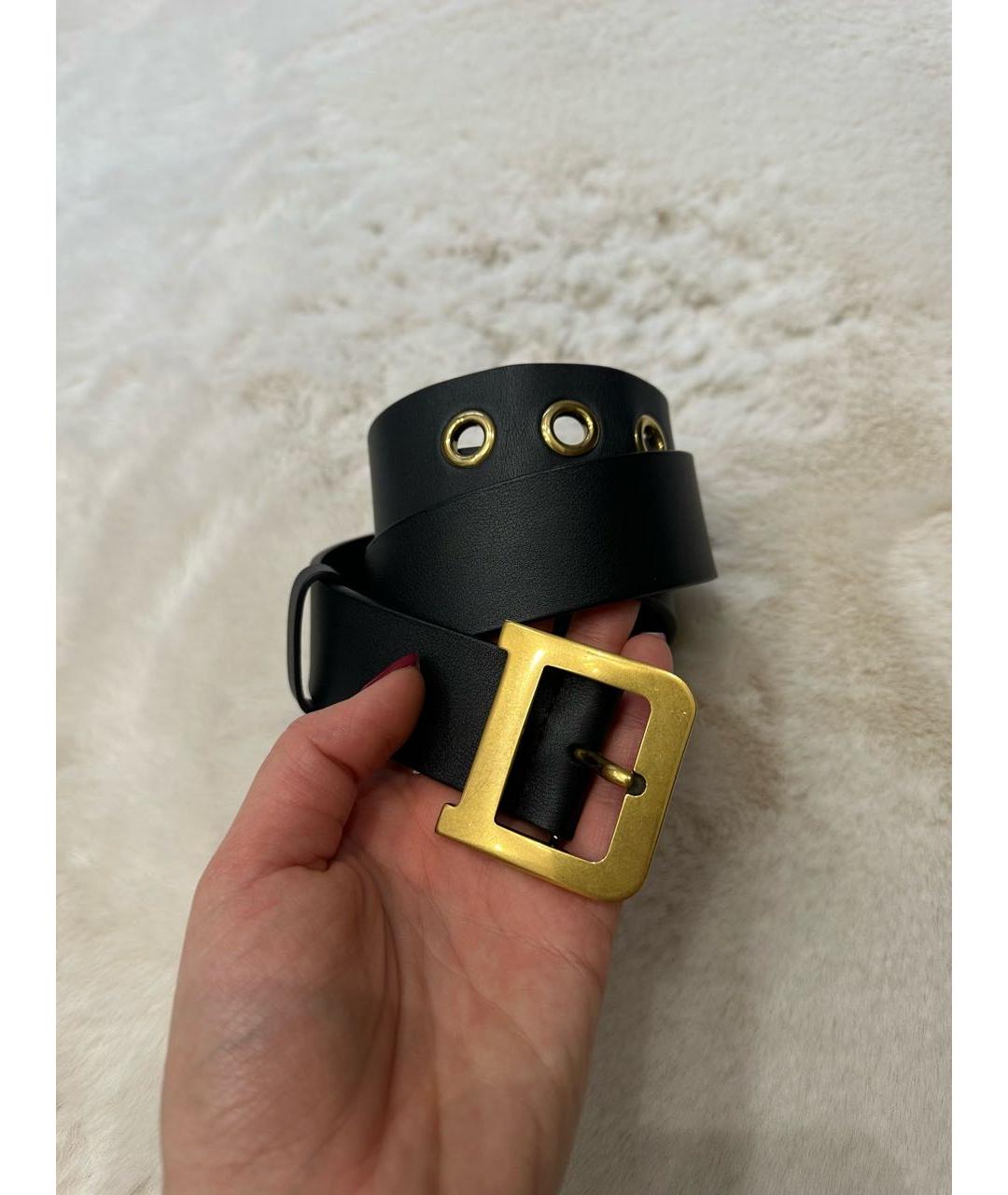 CHRISTIAN DIOR Черный ремень, фото 8