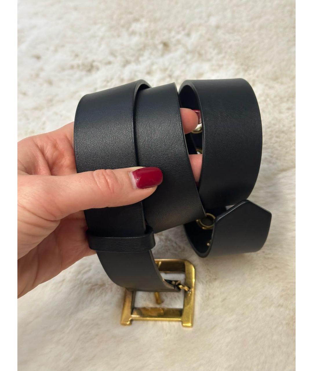 CHRISTIAN DIOR Черный ремень, фото 3