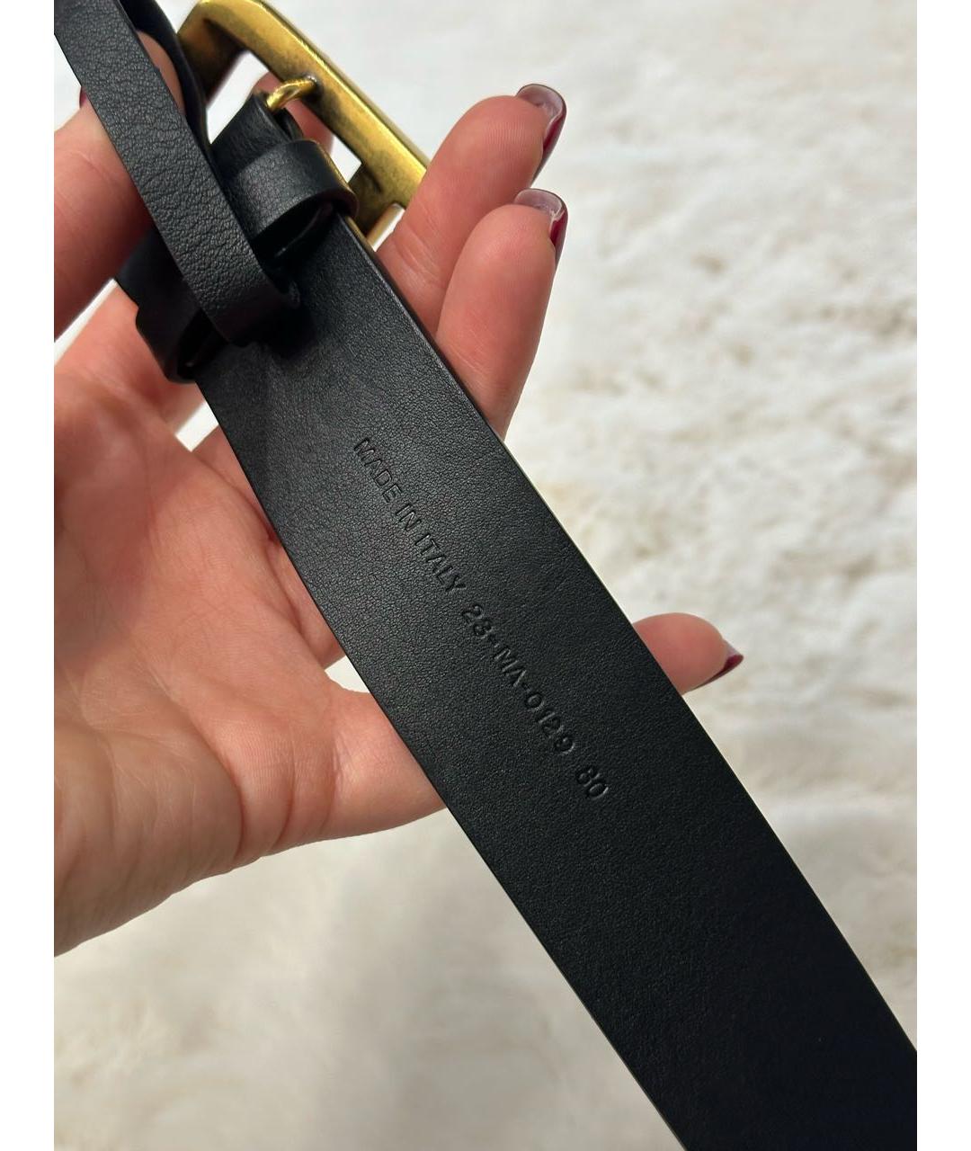 CHRISTIAN DIOR Черный ремень, фото 6
