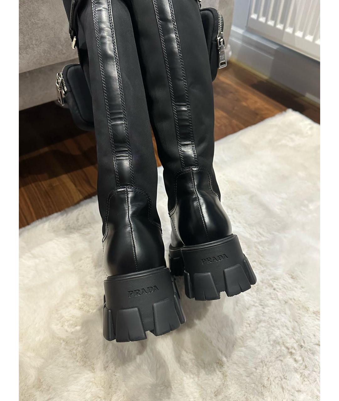 PRADA Черные сапоги, фото 4