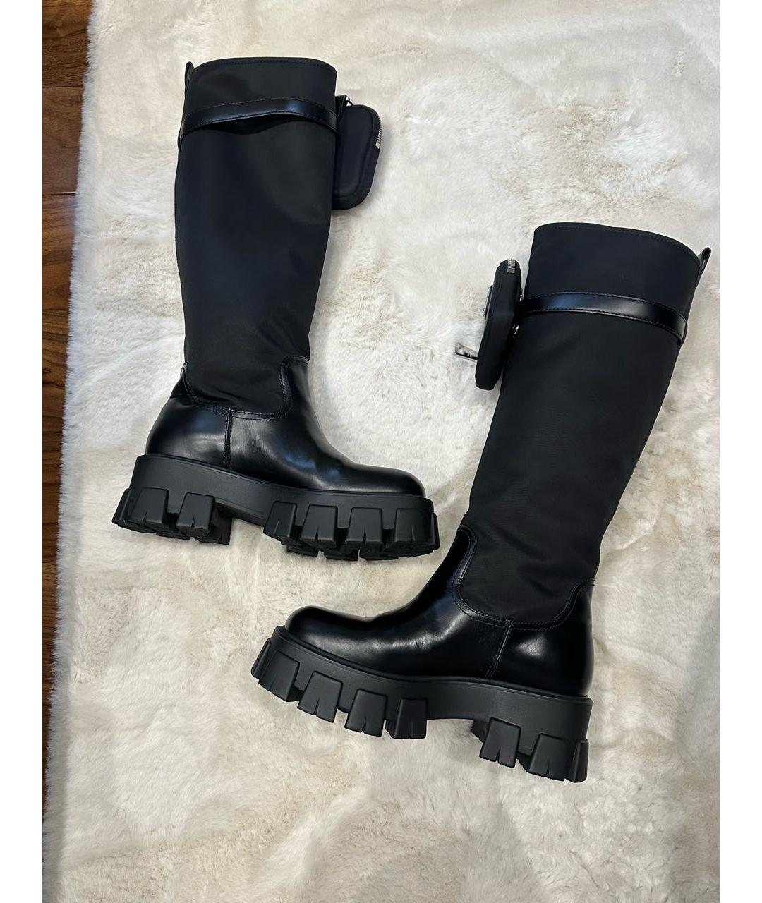 PRADA Черные сапоги, фото 2