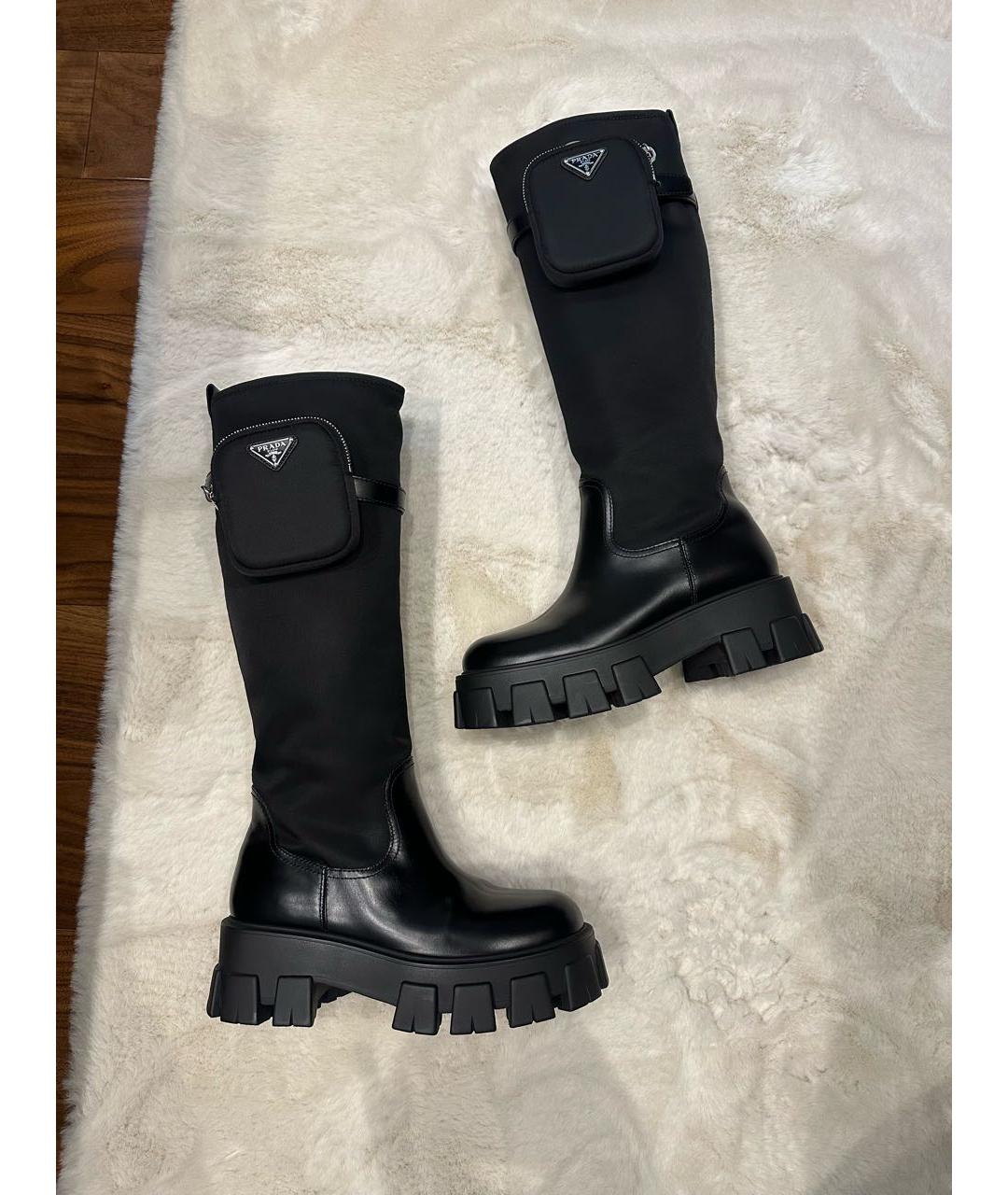 PRADA Черные сапоги, фото 6