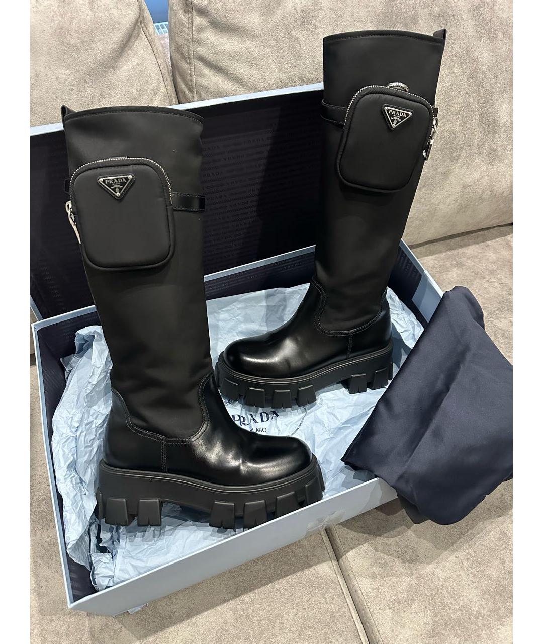 PRADA Черные сапоги, фото 9