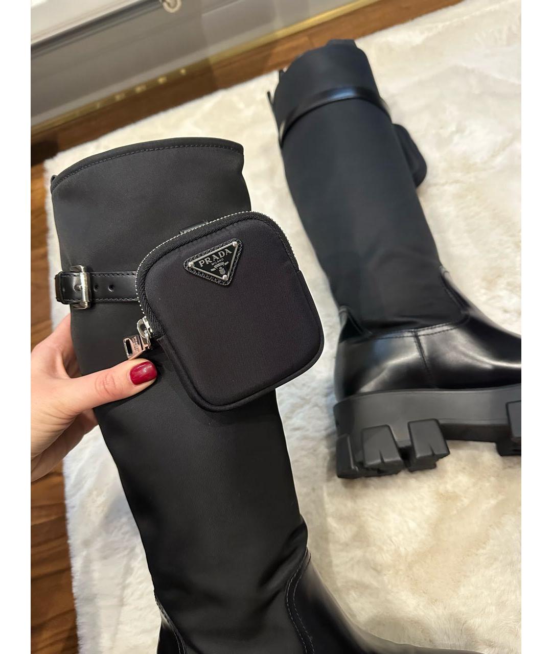 PRADA Черные сапоги, фото 8
