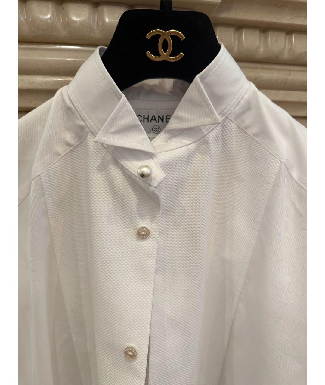 CHANEL Белая хлопковая рубашка, фото 2