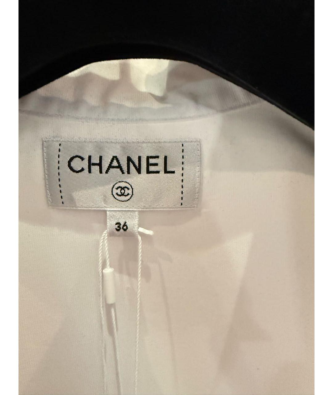 CHANEL Белая хлопковая рубашка, фото 3