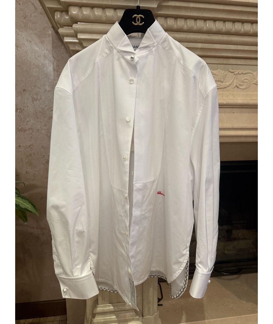 CHANEL Белая хлопковая рубашка, фото 7