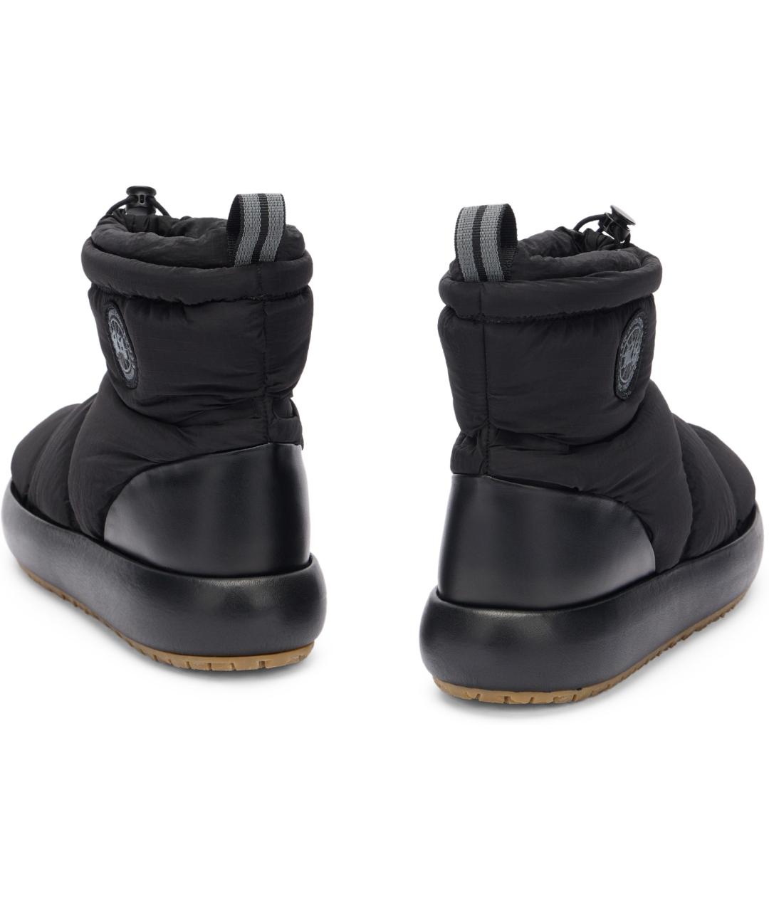 CANADA GOOSE Черные синтетические высокие ботинки, фото 4