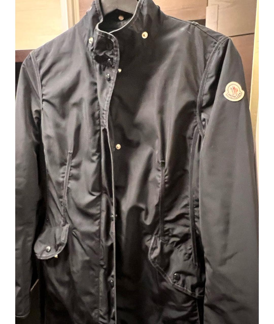 MONCLER Темно-синий тренч/плащ, фото 3