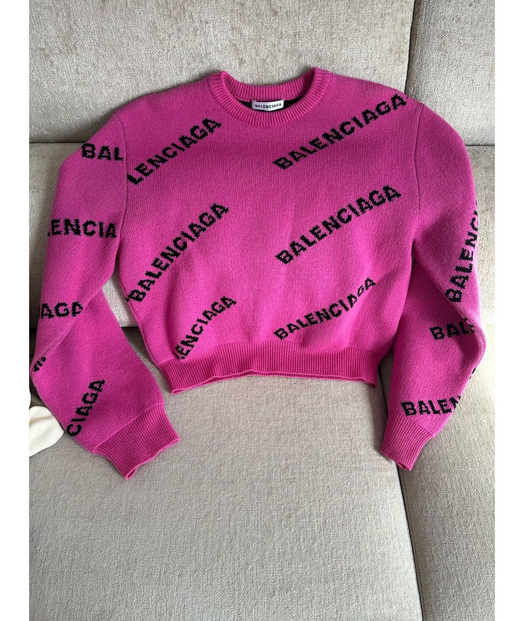 BALENCIAGA Розовый джемпер / свитер, фото 2