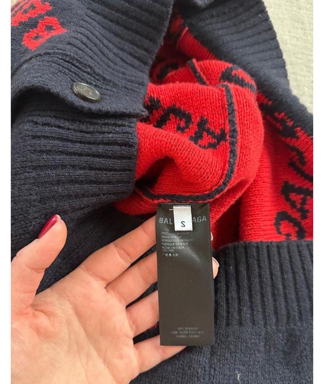 BALENCIAGA Мульти шерстяной кардиган, фото 3
