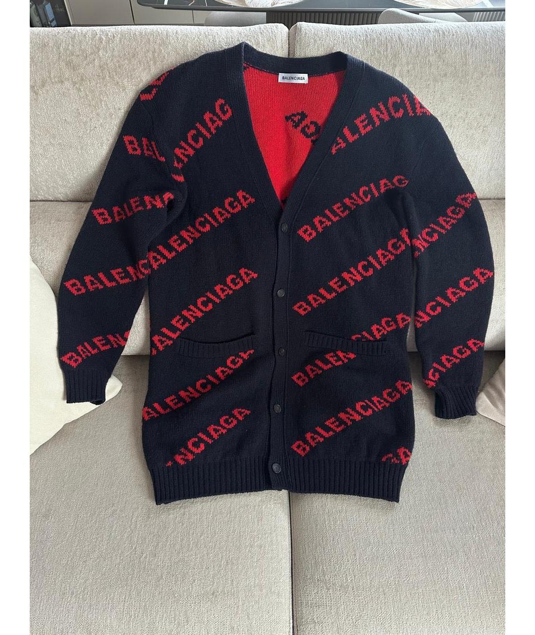 BALENCIAGA Мульти шерстяной кардиган, фото 9