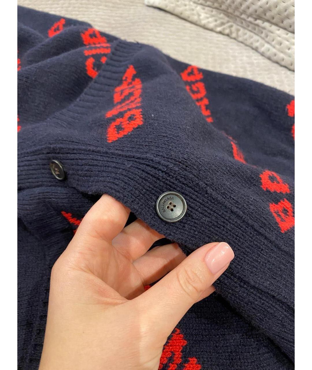 BALENCIAGA Мульти шерстяной кардиган, фото 7