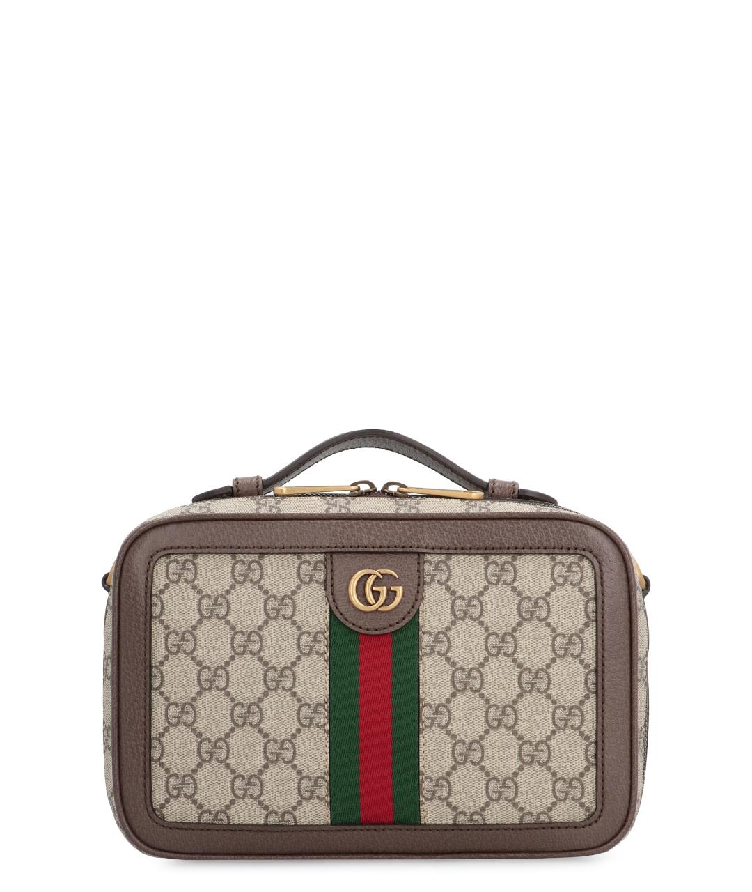 GUCCI Бежевая сумка на плечо из искусственной кожи, фото 1