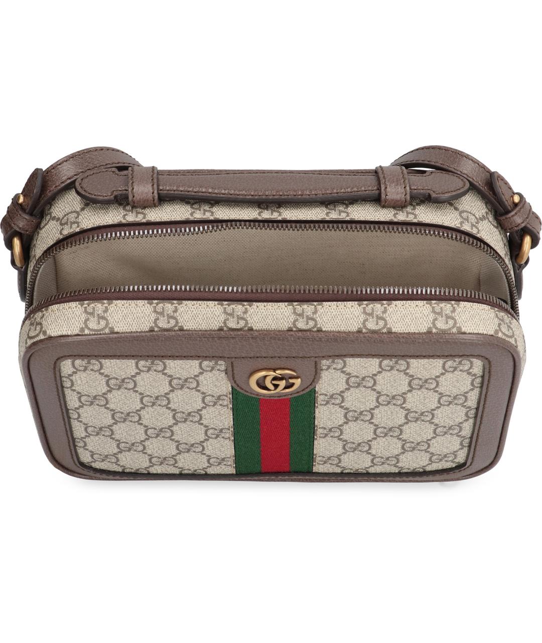 GUCCI Бежевая сумка на плечо из искусственной кожи, фото 6