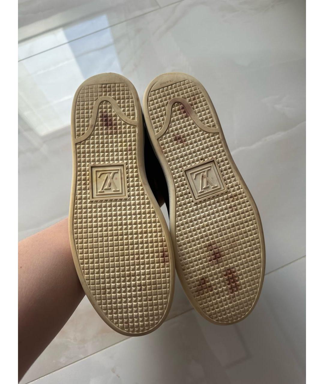 LOUIS VUITTON Коричневые кеды, фото 3