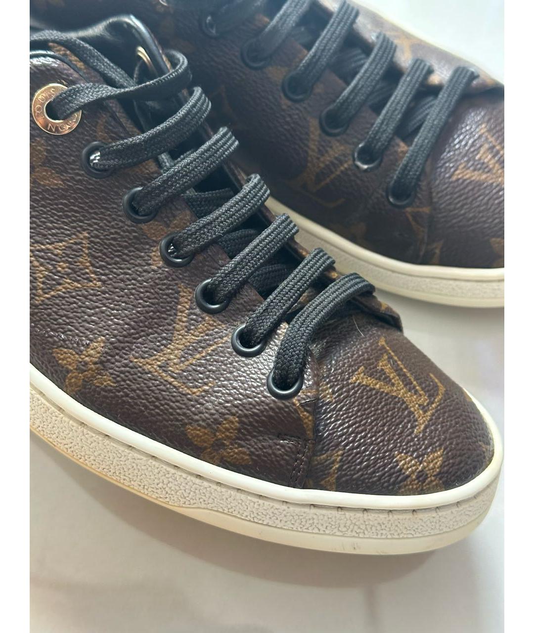 LOUIS VUITTON Коричневые кеды, фото 7