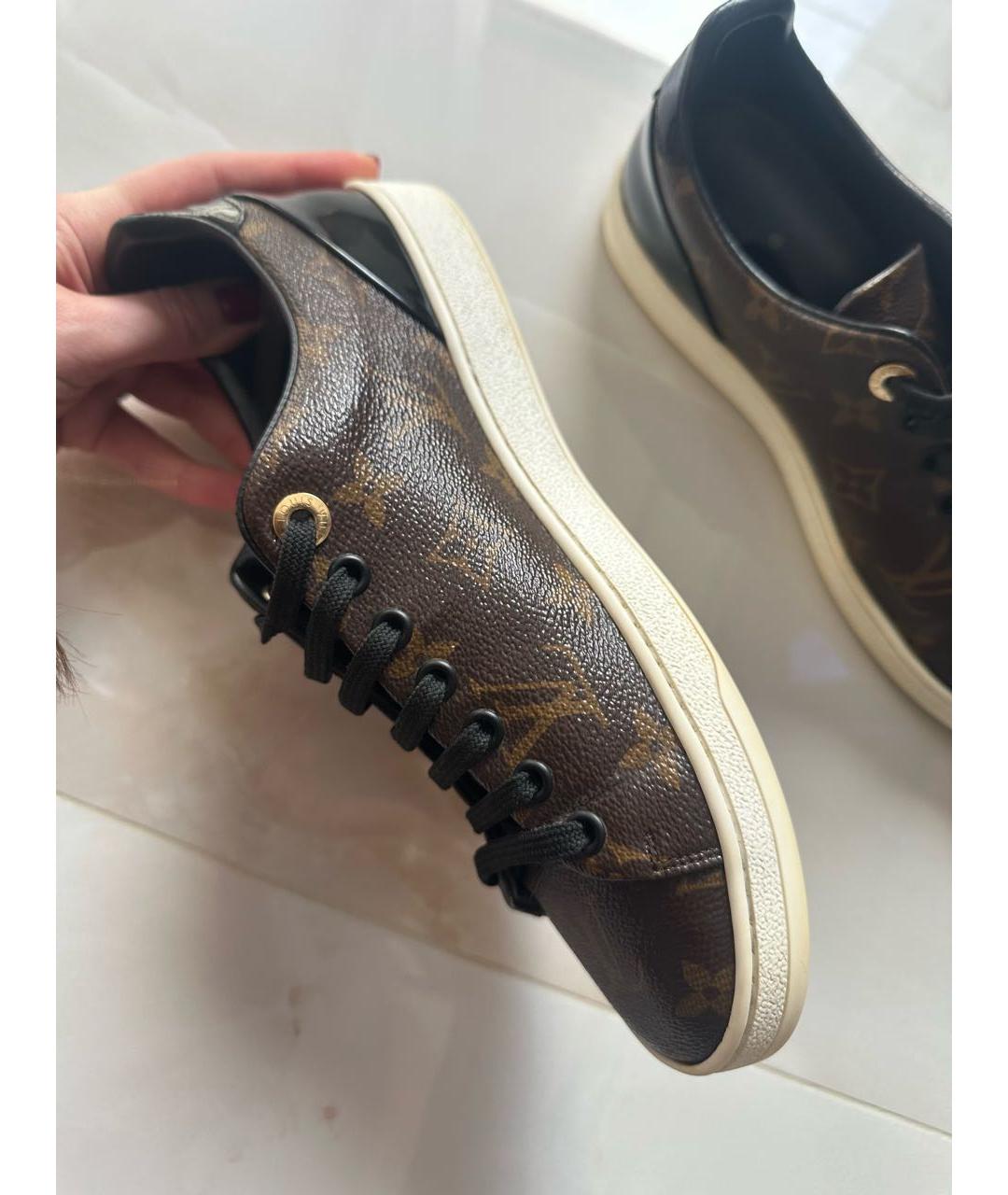 LOUIS VUITTON Коричневые кеды, фото 6