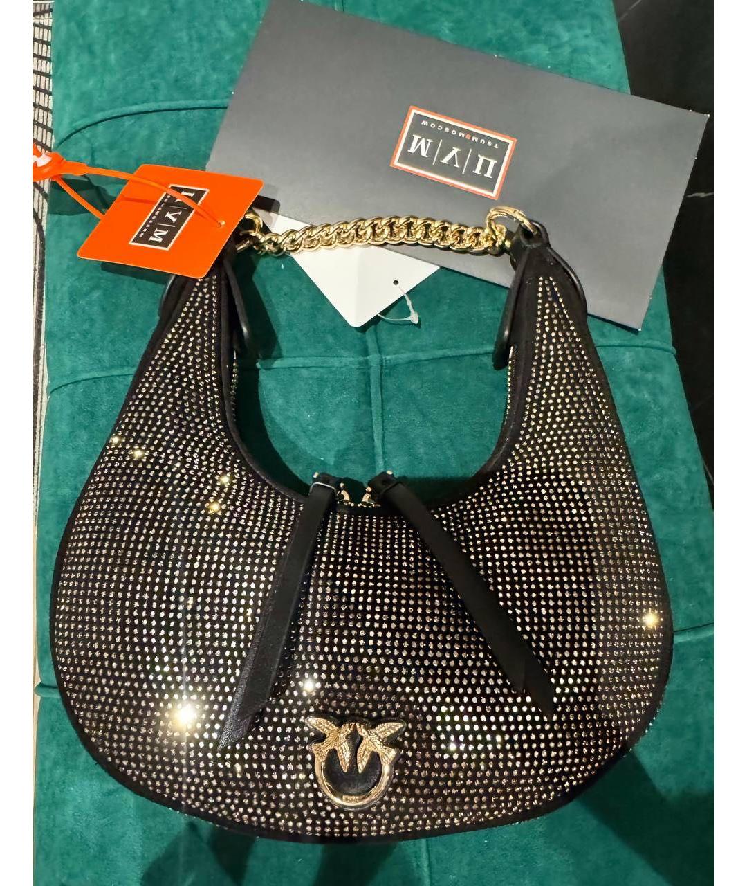 PINKO Черная сумка через плечо, фото 2