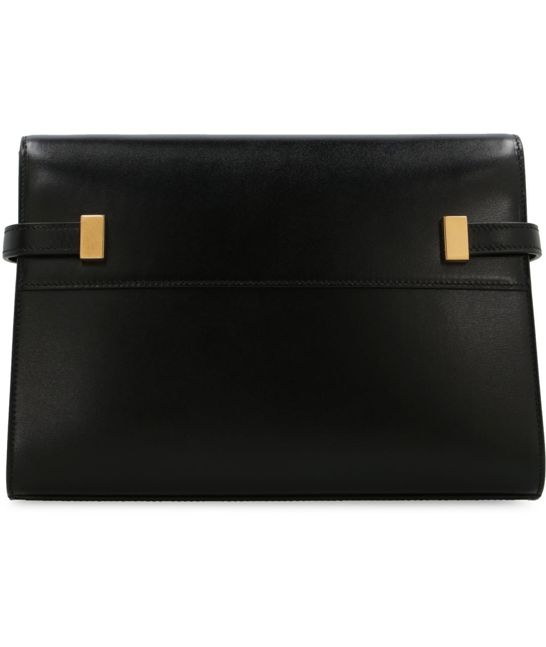 SAINT LAURENT Черная кожаная сумка через плечо, фото 3