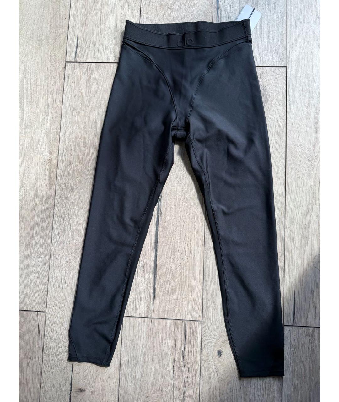 ALO YOGA Черный хлопко-эластановый спортивные костюмы, фото 3