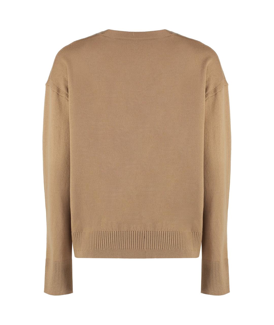 STELLA MCCARTNEY Бежевый шерстяной джемпер / свитер, фото 2