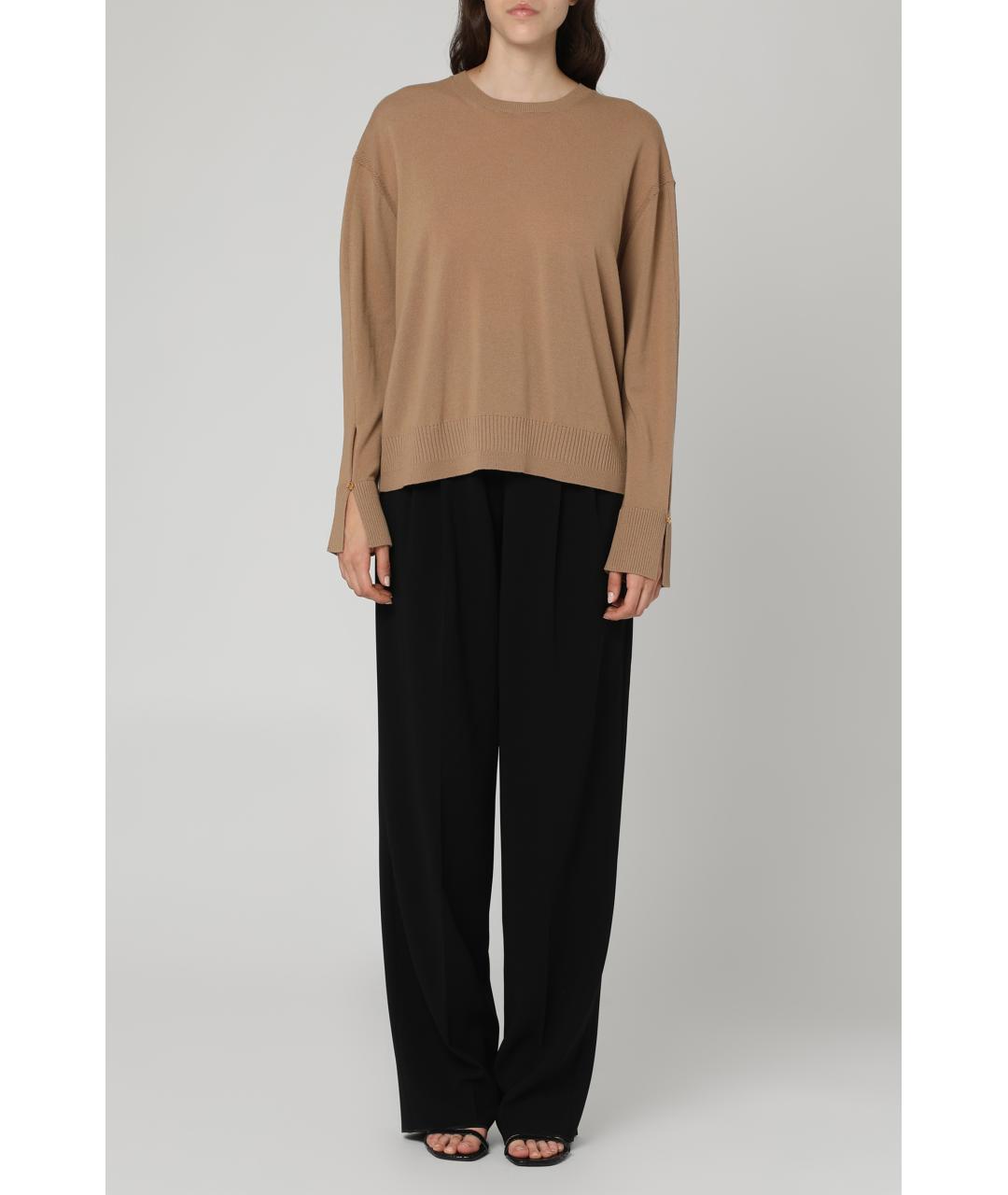 STELLA MCCARTNEY Бежевый шерстяной джемпер / свитер, фото 3