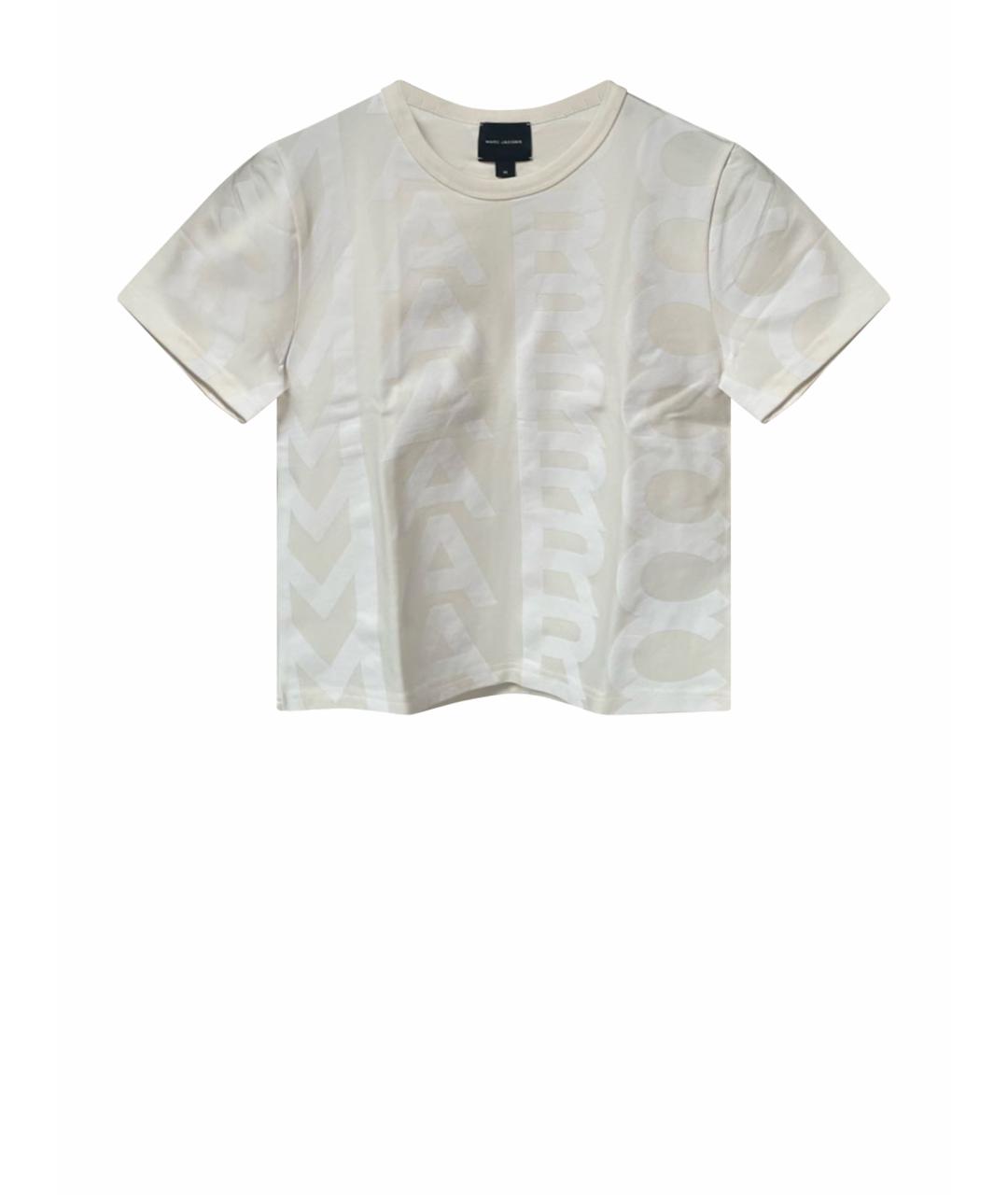 MARC JACOBS Бежевая хлопковая футболка, фото 1