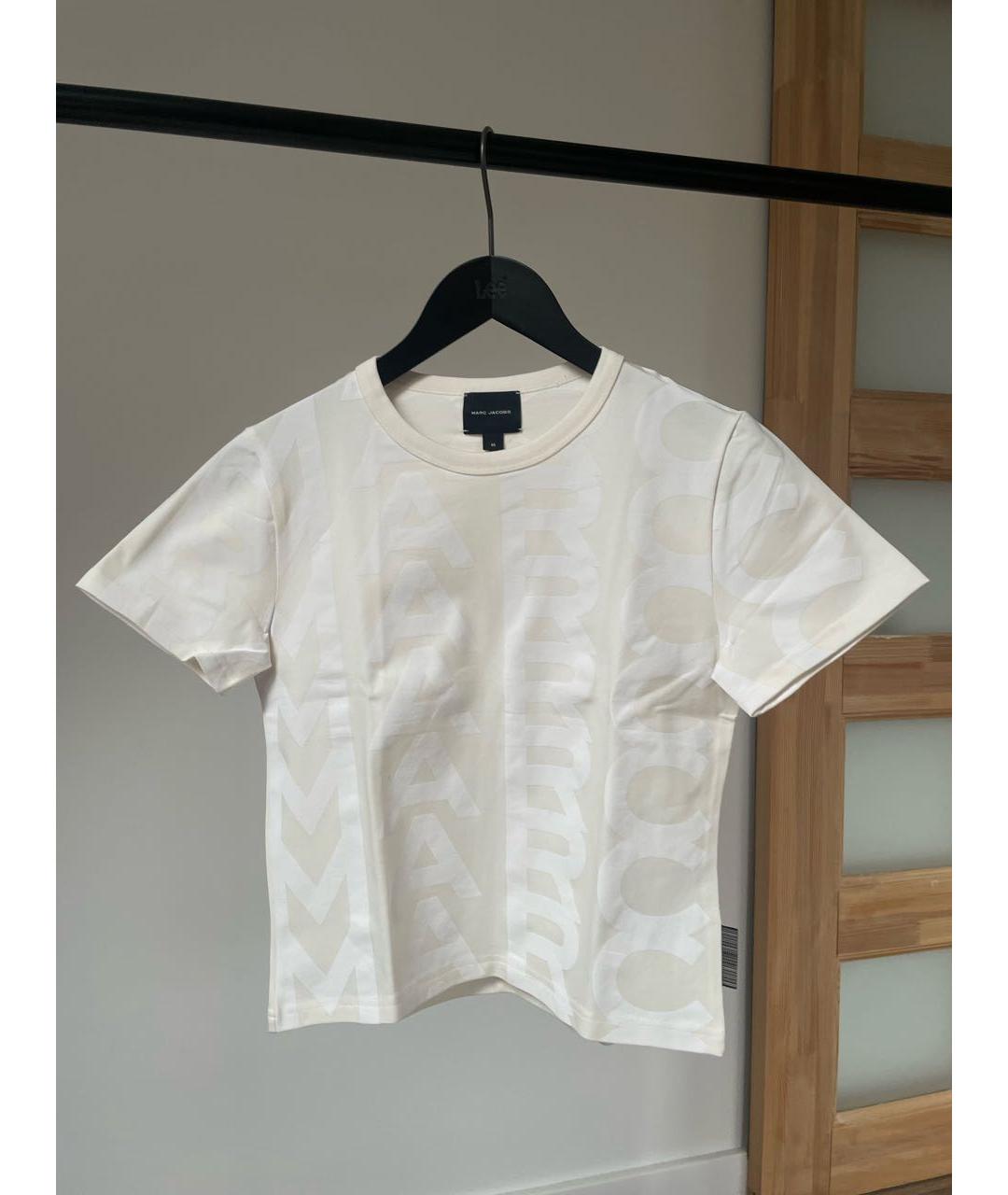 MARC JACOBS Бежевая хлопковая футболка, фото 5