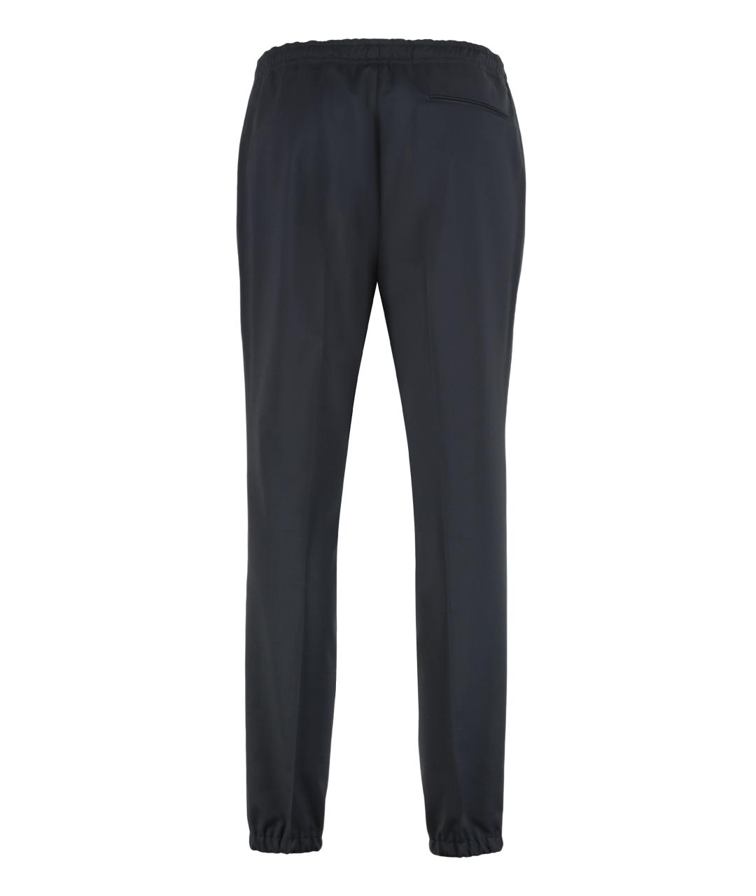 ZEGNA Синие шерстяные повседневные брюки, фото 2