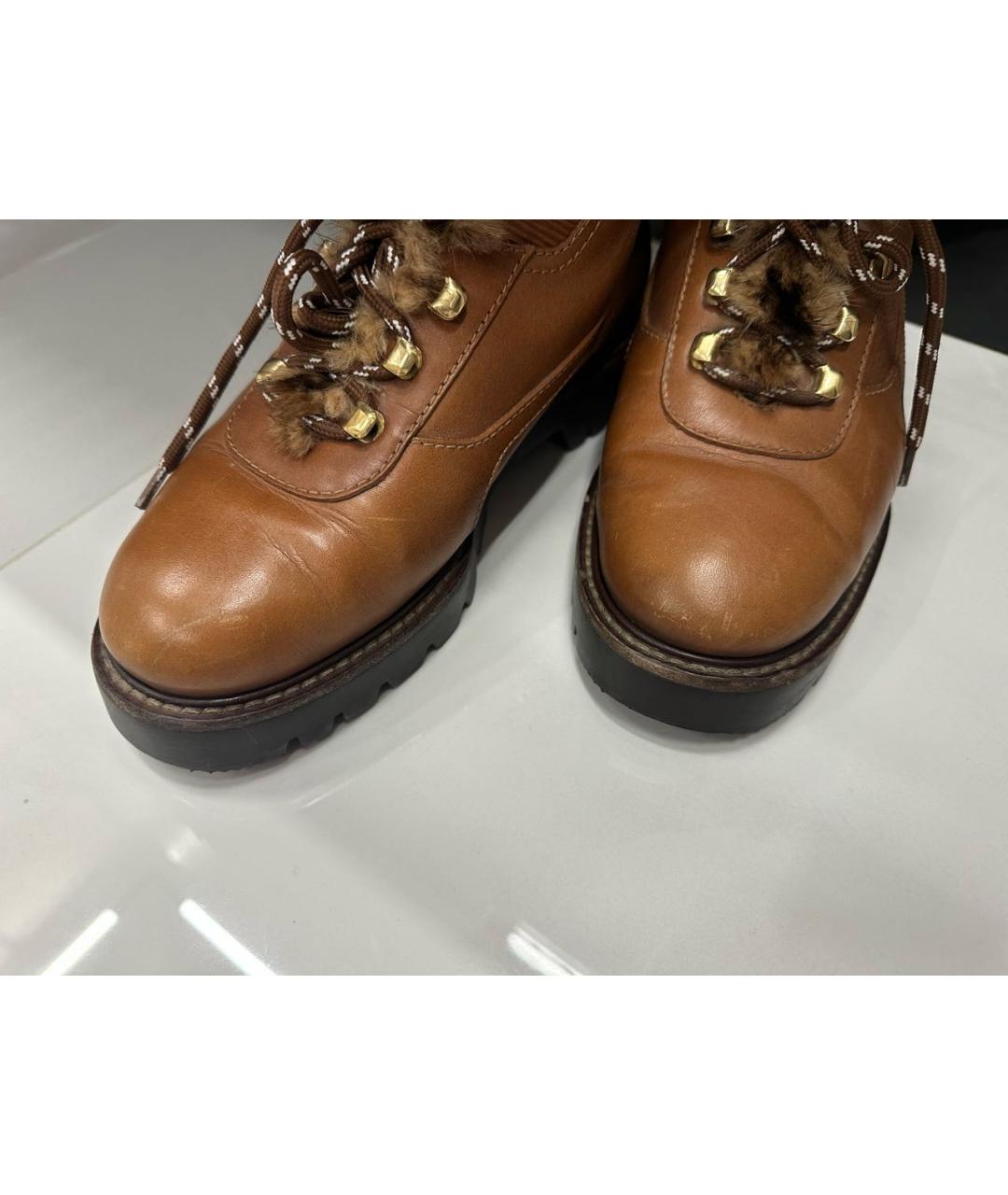 LOUIS VUITTON Коричневые ботинки, фото 3