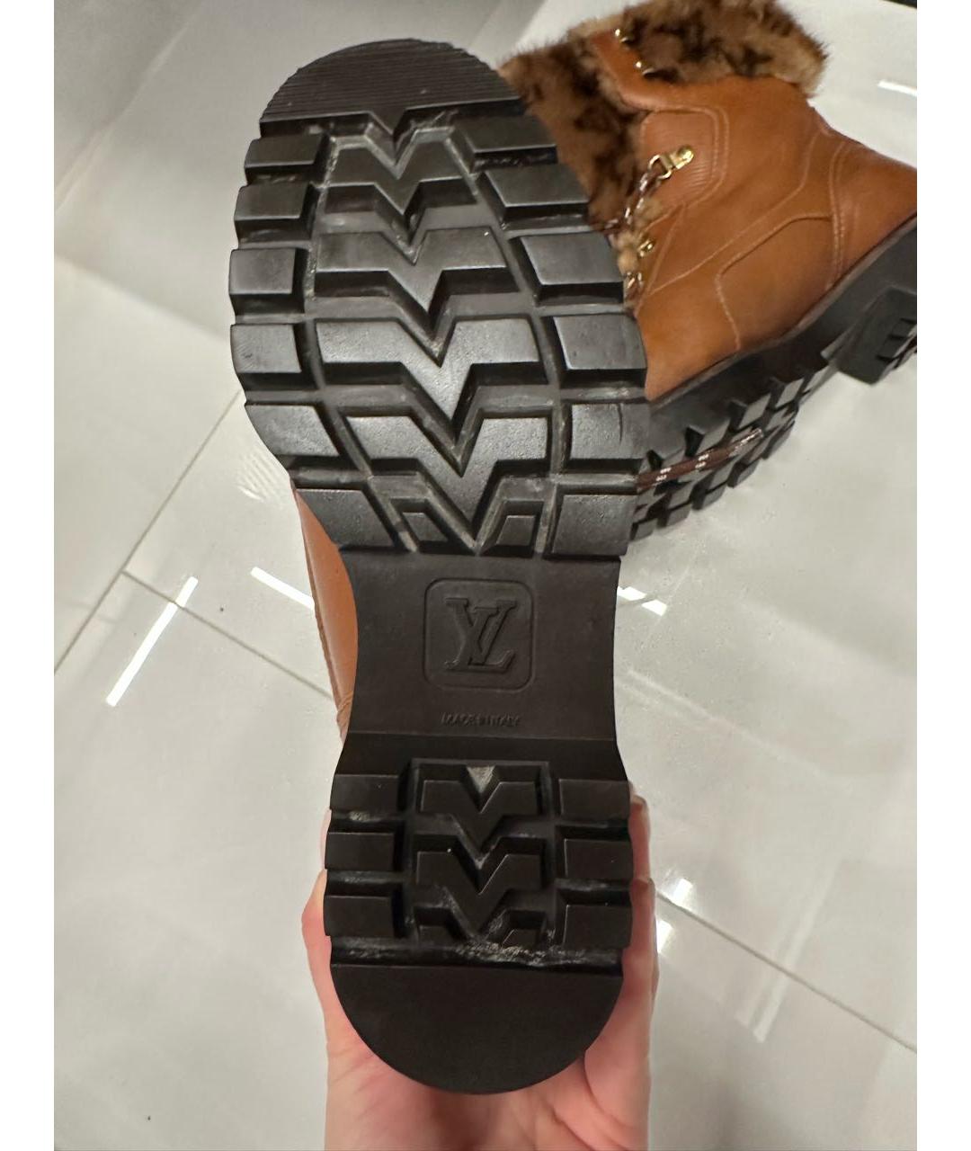 LOUIS VUITTON Коричневые ботинки, фото 7