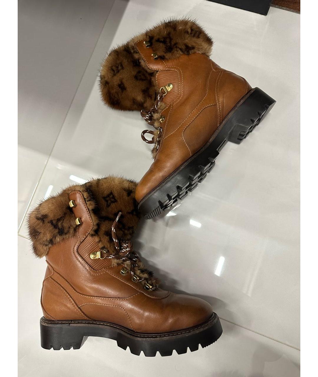 LOUIS VUITTON Коричневые ботинки, фото 8