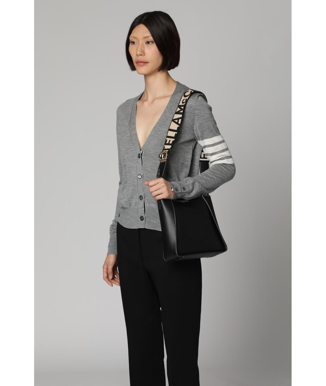 STELLA MCCARTNEY Черная сумка через плечо из искусственной кожи, фото 6