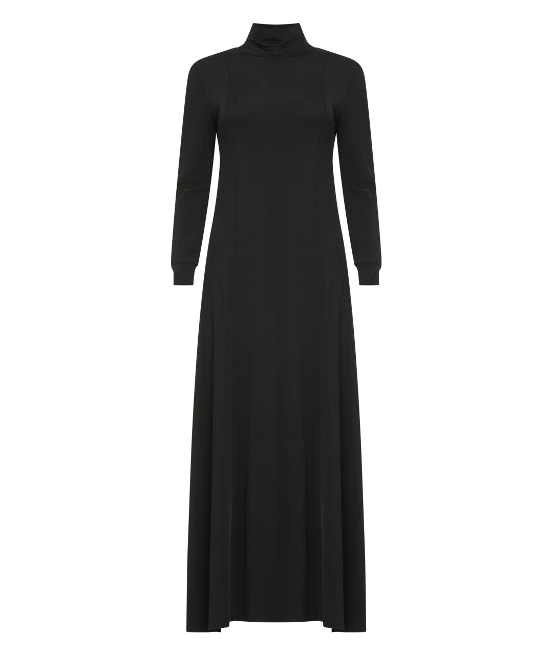 KHAITE Черное вискозное повседневное платье, фото 1