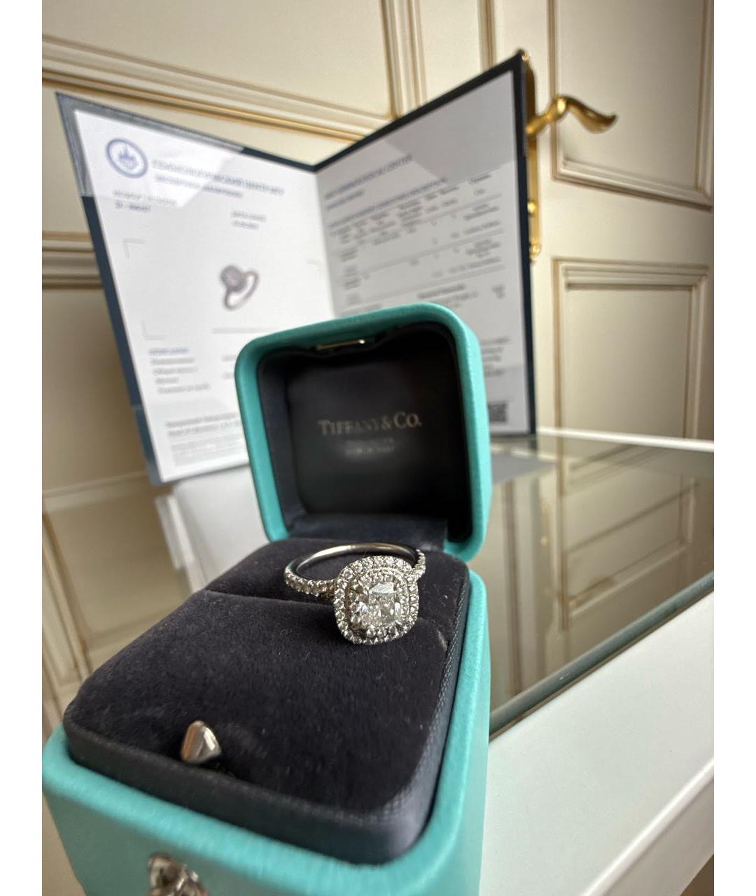 TIFFANY&CO Белое платиновое кольцо, фото 3