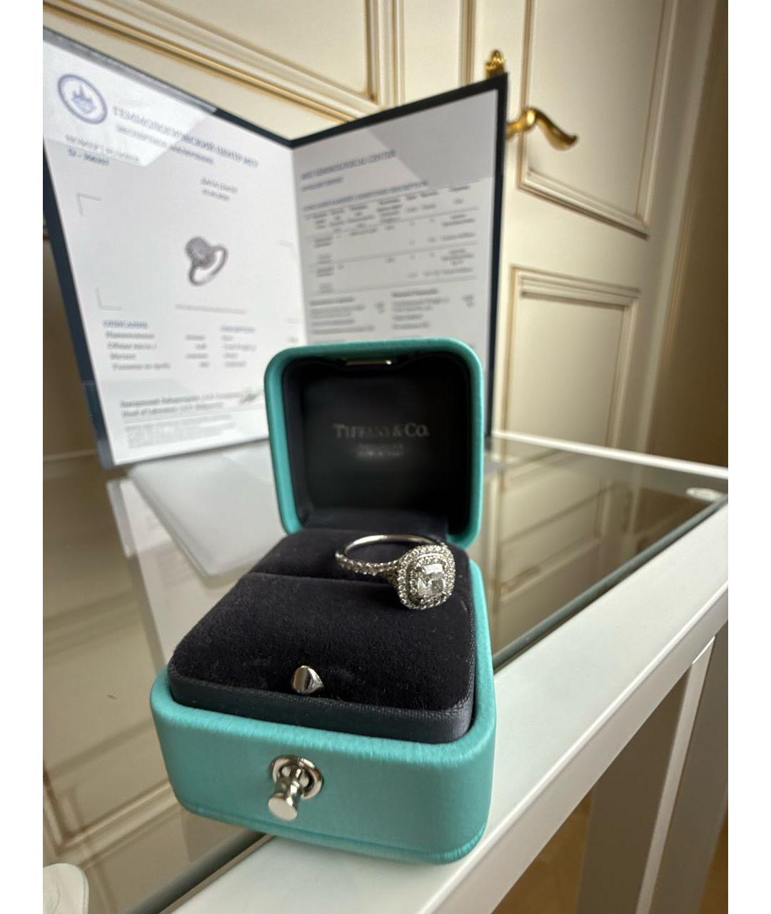 TIFFANY&CO Белое платиновое кольцо, фото 4