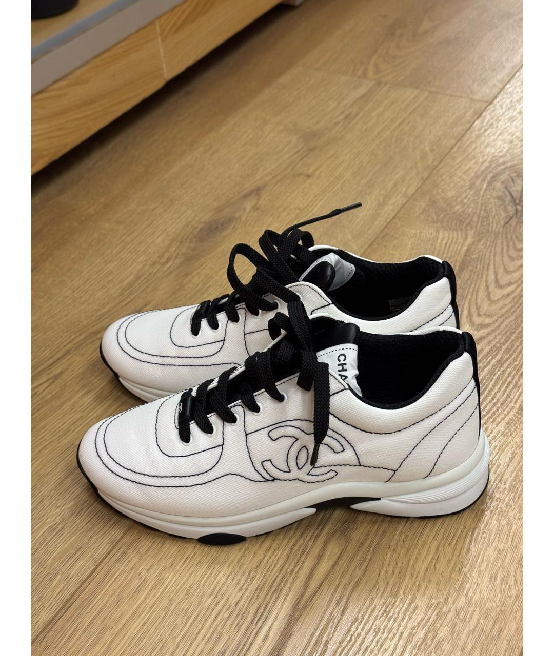 CHANEL Белые кроссовки, фото 5