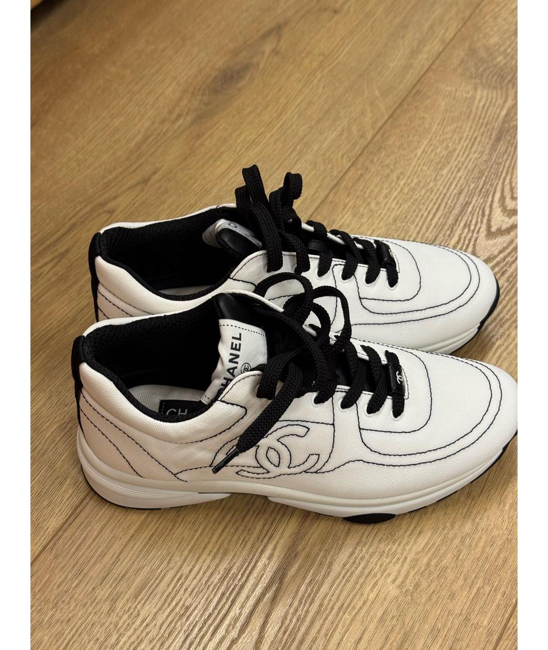 CHANEL Белые кроссовки, фото 8