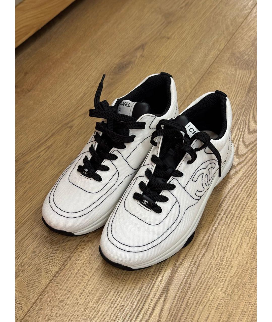CHANEL Белые кроссовки, фото 6