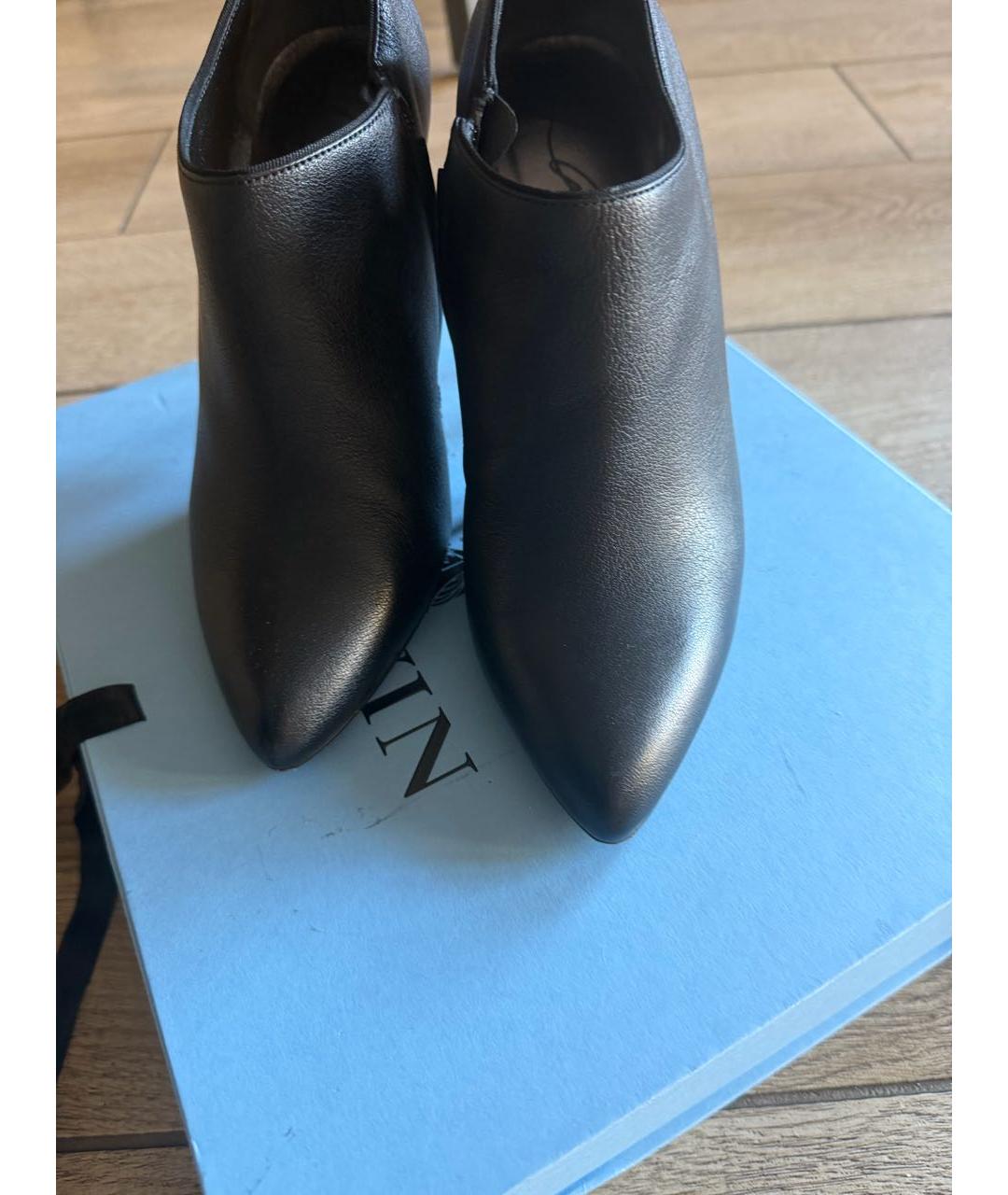 LANVIN Черные кожаные туфли, фото 2