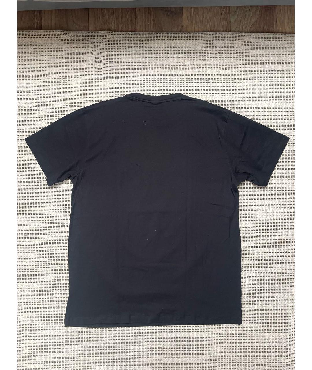 MARCELO BURLON Черная хлопковая футболка, фото 2